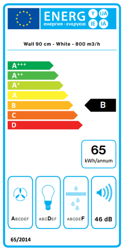 АСПИРАТОР FALMEC LUMINA NRS 90 WHITE thumbnail 3