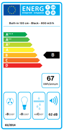 АСПИРАТОР FALMEC MOVE 120 BLACK thumbnail 4