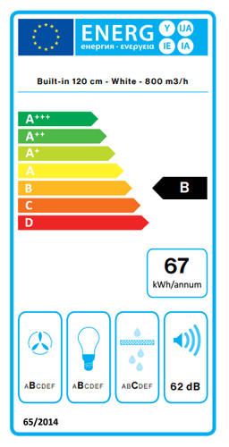 АСПИРАТОР FALMEC MOVE 120 WHITE thumbnail 2