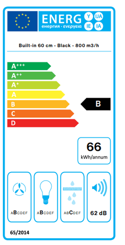 АСПИРАТОР FALMEC MOVE 60 BLACK thumbnail 4