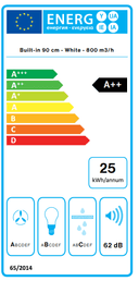 АСПИРАТОР FALMEC MOVE 90 WHITE Green Tech thumbnail 2