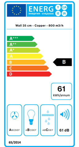 АСПИРАТОР FALMEC POLAR COPPER WALL thumbnail 2