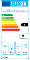 АСПИРАТОР FALMEC POLAR GOLD WALL thumbnail 2