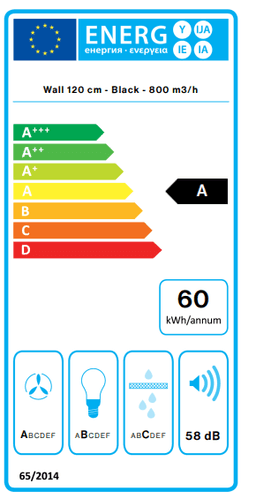АСПИРАТОР FALMEC QUASAR 120 BLACK thumbnail 3