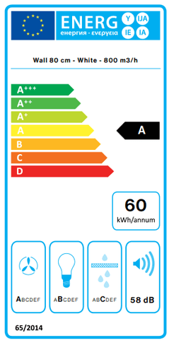 АСПИРАТОР FALMEC QUASAR 80 WHITE thumbnail 2