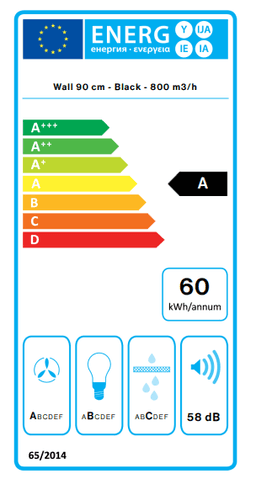 АСПИРАТОР FALMEC QUASAR 90 BLACK thumbnail 3