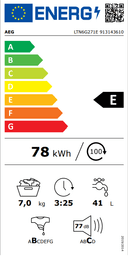 ПЕРАЛНЯ AEG LTN6G271E thumbnail 6