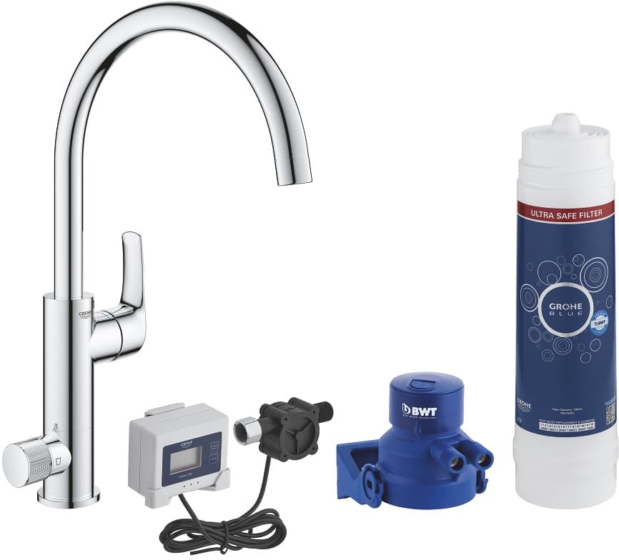 СМЕСИТЕЛ GROHE BLUE PURE EUROSMART 30384000