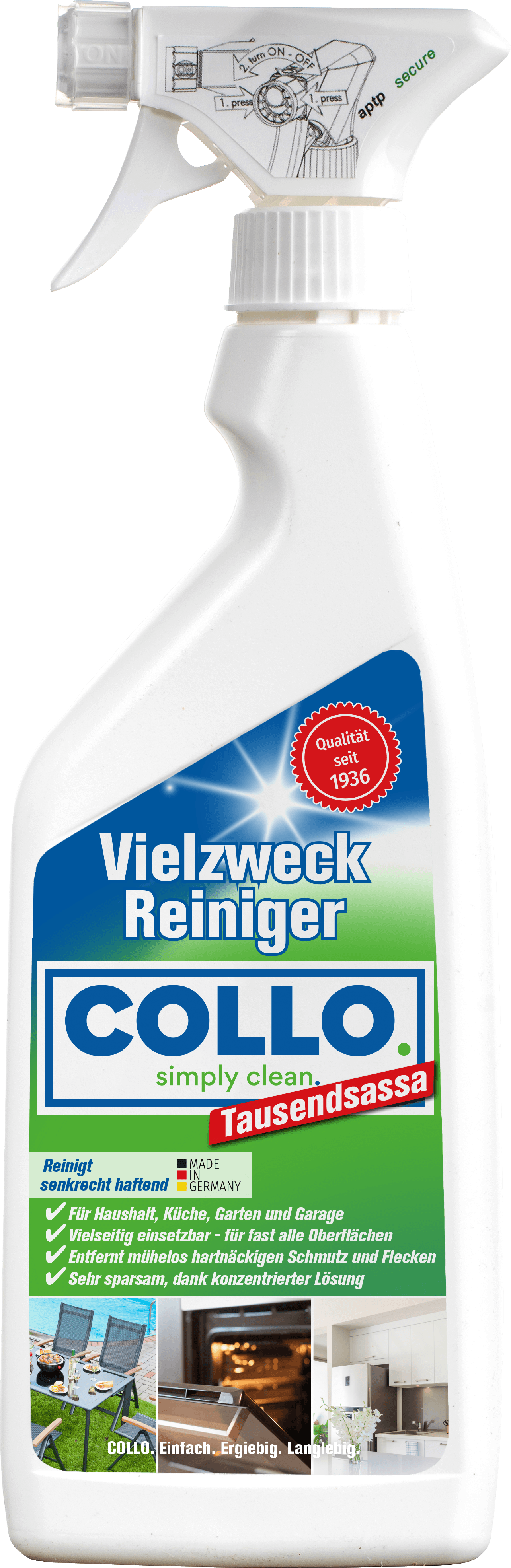 ПРЕПАРАТ COLLO TAUSENDSASSA ЗА ПОЧИСТВАНЕ НА ПОВЪРХНОСТИ