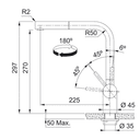 СМЕСИТЕЛ FRANKE Atlas Neo Nozzle Side HP SS Version thumbnail 2