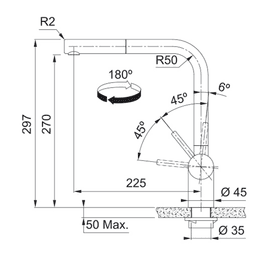 СМЕСИТЕЛ FRANKE Atlas Neo Nozzle Side HP SS Version thumbnail 2