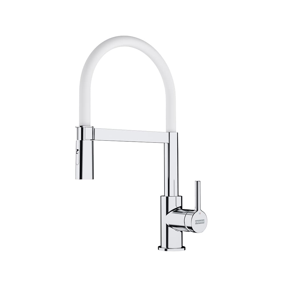 СМЕСИТЕЛ FRANKE LINA SEMI PRO ХРОМ/БЯЛО