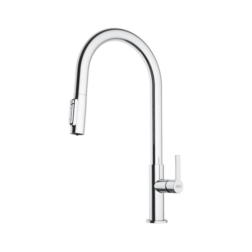 СМЕСИТЕЛ FRANKE Maris Slim Clear Water J Pulldown Chrome