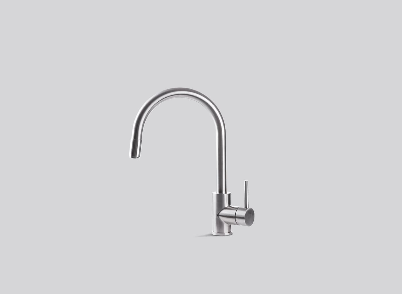 СМЕСИТЕЛ FALMEC PURE STEEL ROUND PULL OUT