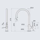 СМЕСИТЕЛ FALMEC TREVI ROUND PULLOUT CHROME thumbnail 3