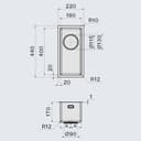 МИВКА FALMEC Como 18 (22x44) над плот / равен thumbnail 2