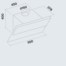 АСПИРАТОР FALMEC VERSO 55 GRAY thumbnail 4