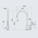 СМЕСИТЕЛ FALMEC EASY ROUND хром thumbnail 2