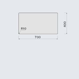 МИВКА FALMEC ISEO 70 Бяла (75.6x45.6) над плот / равен / под плот thumbnail 4