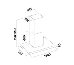 АСПИРАТОР FALMEC PLANE PLUS ISLAND BLACK thumbnail 2