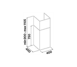АСПИРАТОР FALMEC MIRA PLUS WALL TELESCOPIC INOX thumbnail 2
