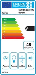 АСПИРАТОР FALMEC VIRGOLA NO-DROP COMFORT 60 INOX thumbnail 5