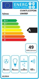 АСПИРАТОР FALMEC VIRGOLA NO-DROP COMFORT 75 BLACK thumbnail 4