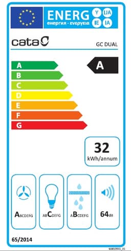 АСПИРАТОР CATA GCDUAL 45 WH thumbnail 3