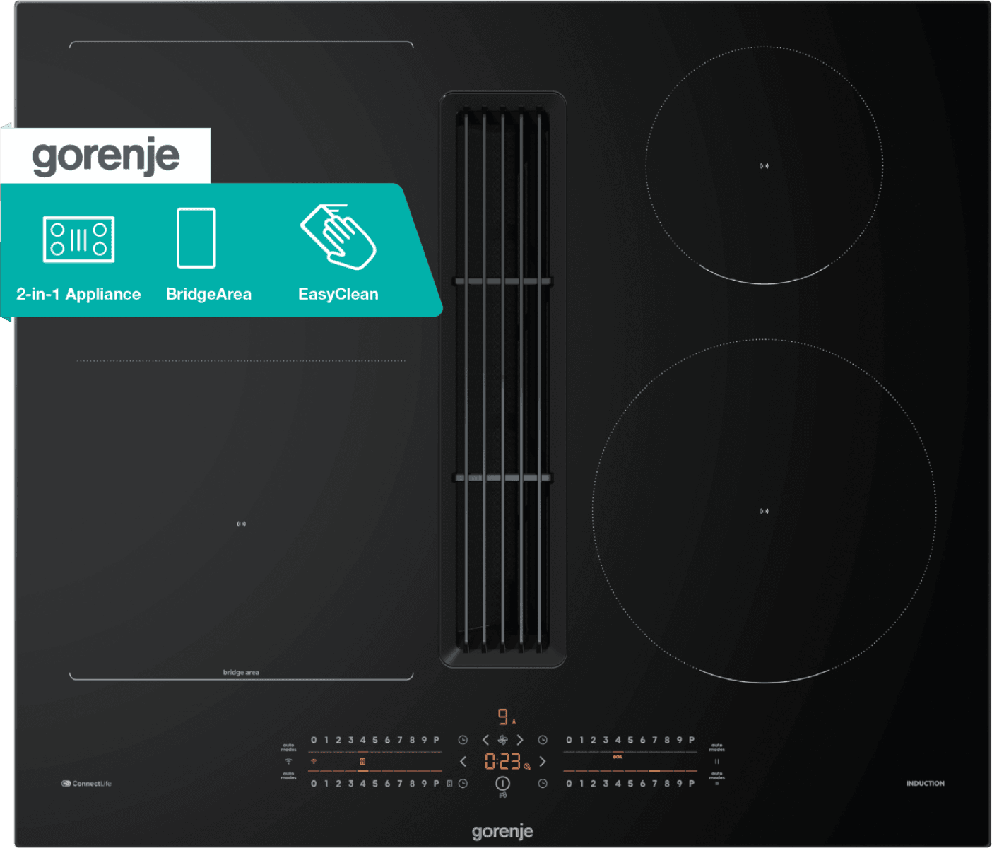КОТЛОН С ВГРАДЕН АБСОРБАТОР GORENJE GEH6432BSCWF