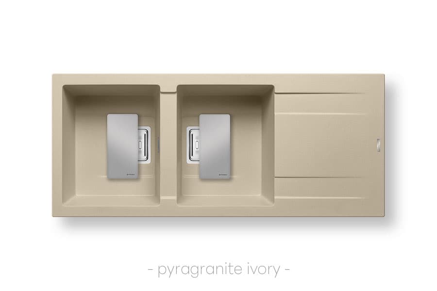 МИВКА PYRAMIS KARTESIO (116X50) 2B 1D Moca/Ivory