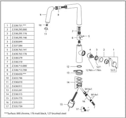 СМЕСИТЕЛ KWC KIO thumbnail 2