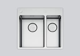 МИВКА FALMEC GARDA 31+18 inox (54.5x51.0) над плот/равен thumbnail 1